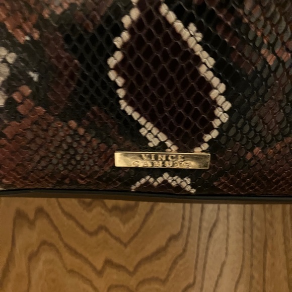 👜 Vince Camuto Snake Embossed Leather Tote - Emely - Picture 9 of 11